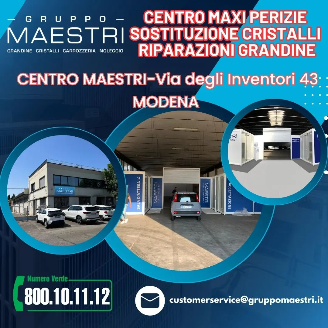 DRIVE IN MODENA EMERGENZA GRANDINE